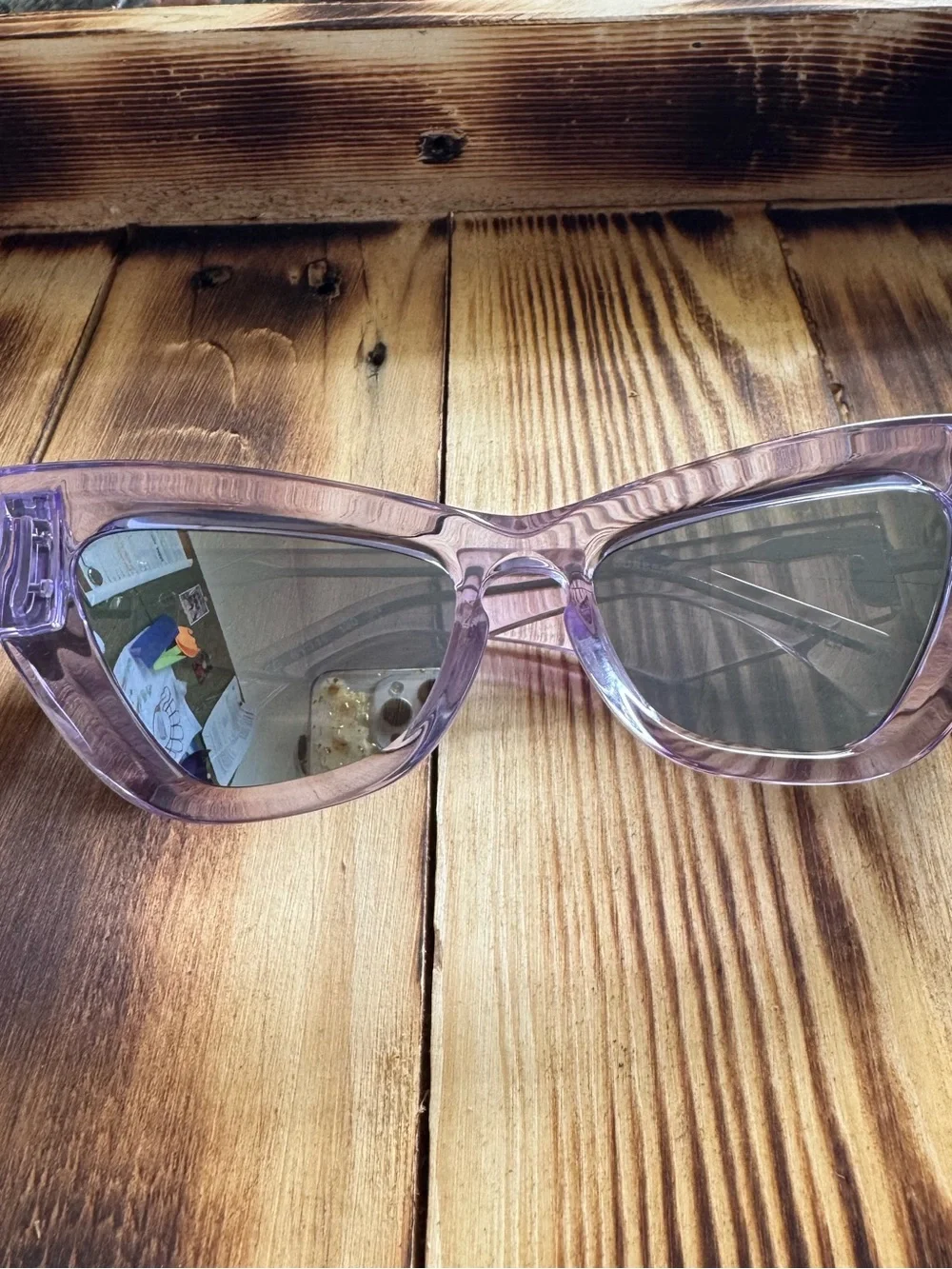 Burberry Lavender Cat-Eye Sunglasses